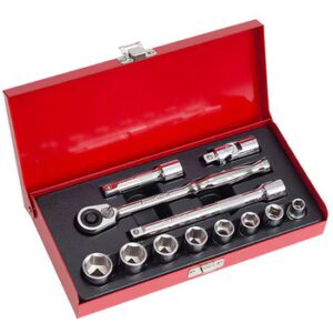 mono64393919-210420-02 【日本 SK11】TS-312M 3/8吋 專業級套筒扳手 12件工具組 (72齒棘輪 / 鉻釩鋼 / 附金屬收納盒)